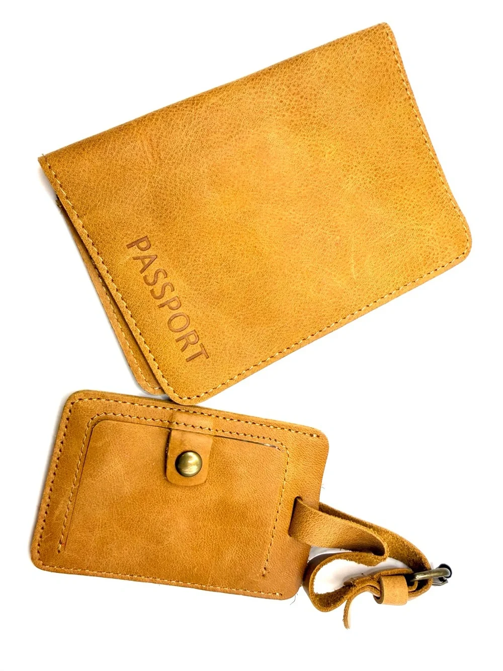 Hearth & Hand Passport Holder and Luggage Tag Set - Tan